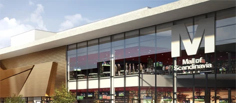 Mall of Scandinavia – bild från företagets referensarkiv